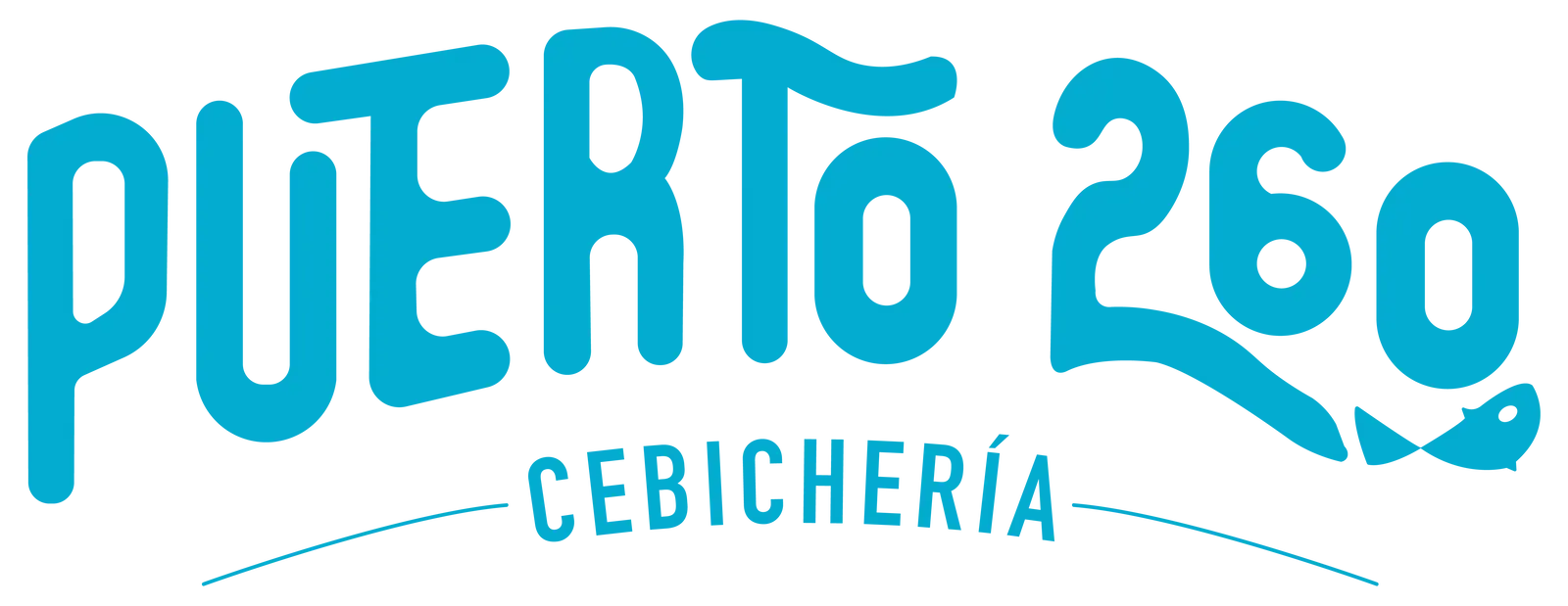 Logo a color de puerto 260 cebichería